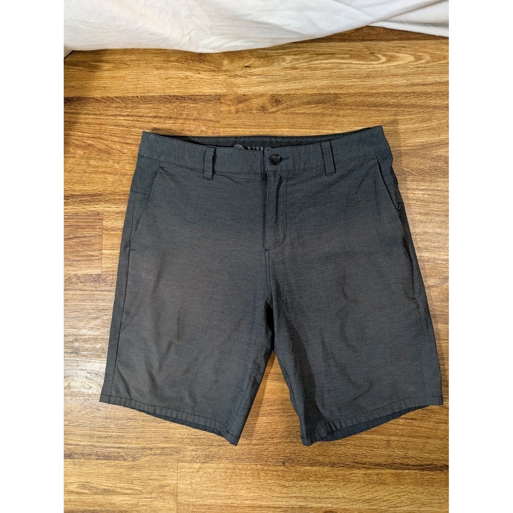 Vuori Aim Short V368 Mens Dark Gray Flat Front Performance Shorts Size 30